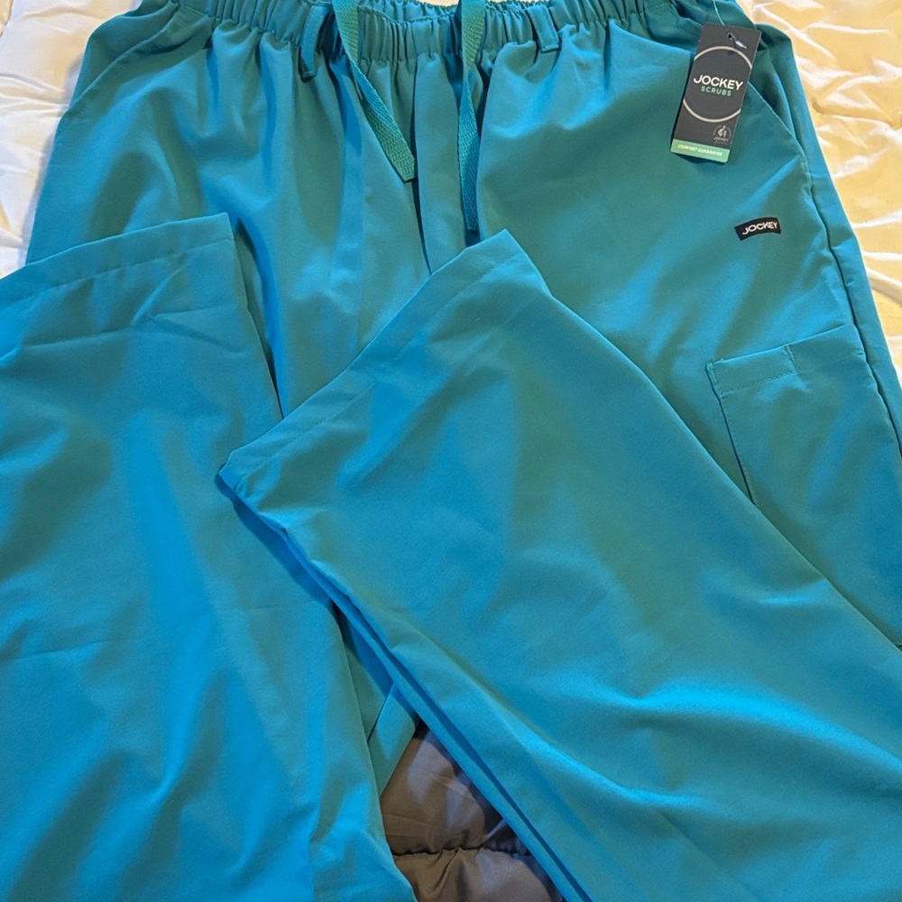 Jockey Men's Teal Scrubs Pants